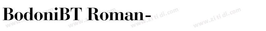 BodoniBT Roman字体转换